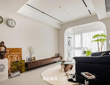 杭州小户型装修公司用爱打造中古奶油风经典家装案例