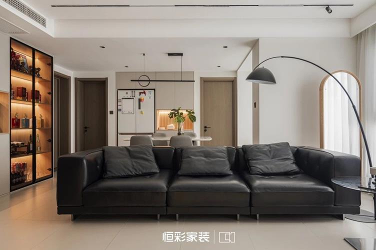 杭州115㎡现代简约奶油风家装，清爽入住！